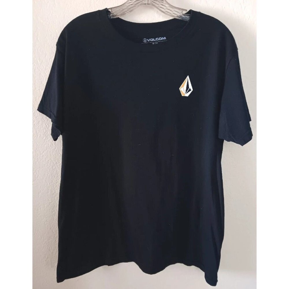 3/10 VOLCOM Stone Graphic Tee T-shirt Size M Black Surfer Skater - Picture 2 of 8